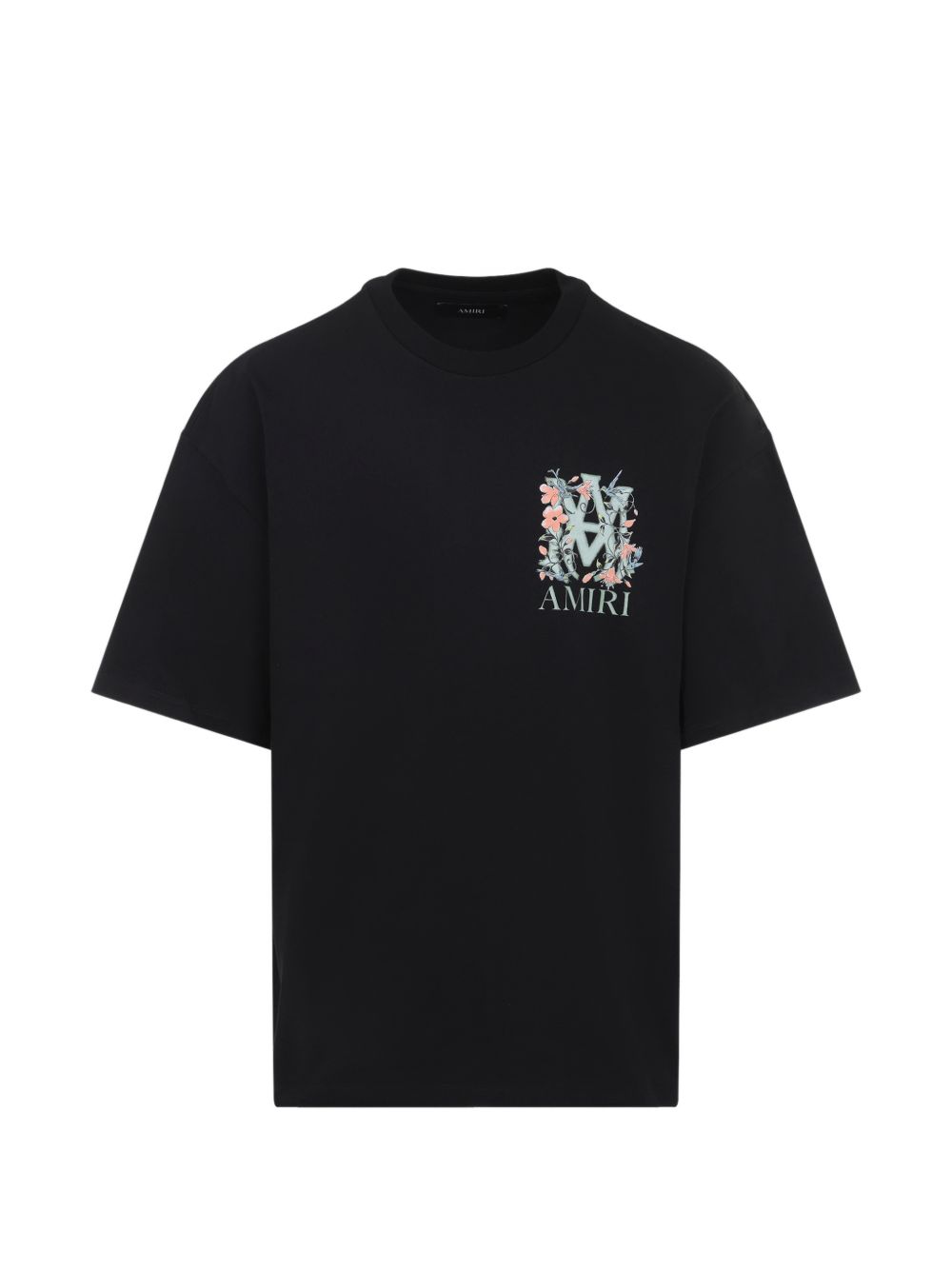 floral logo-print T-shirt