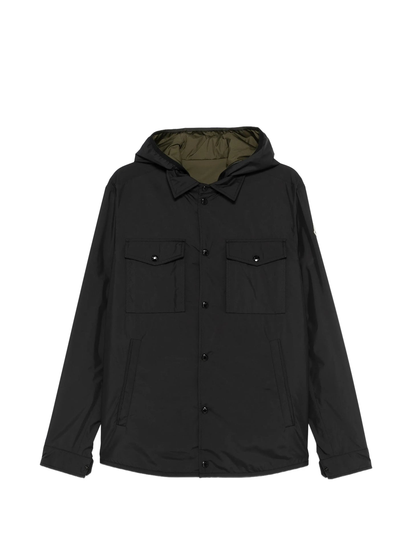 Removable-Lining Hooded Jacket Reversible