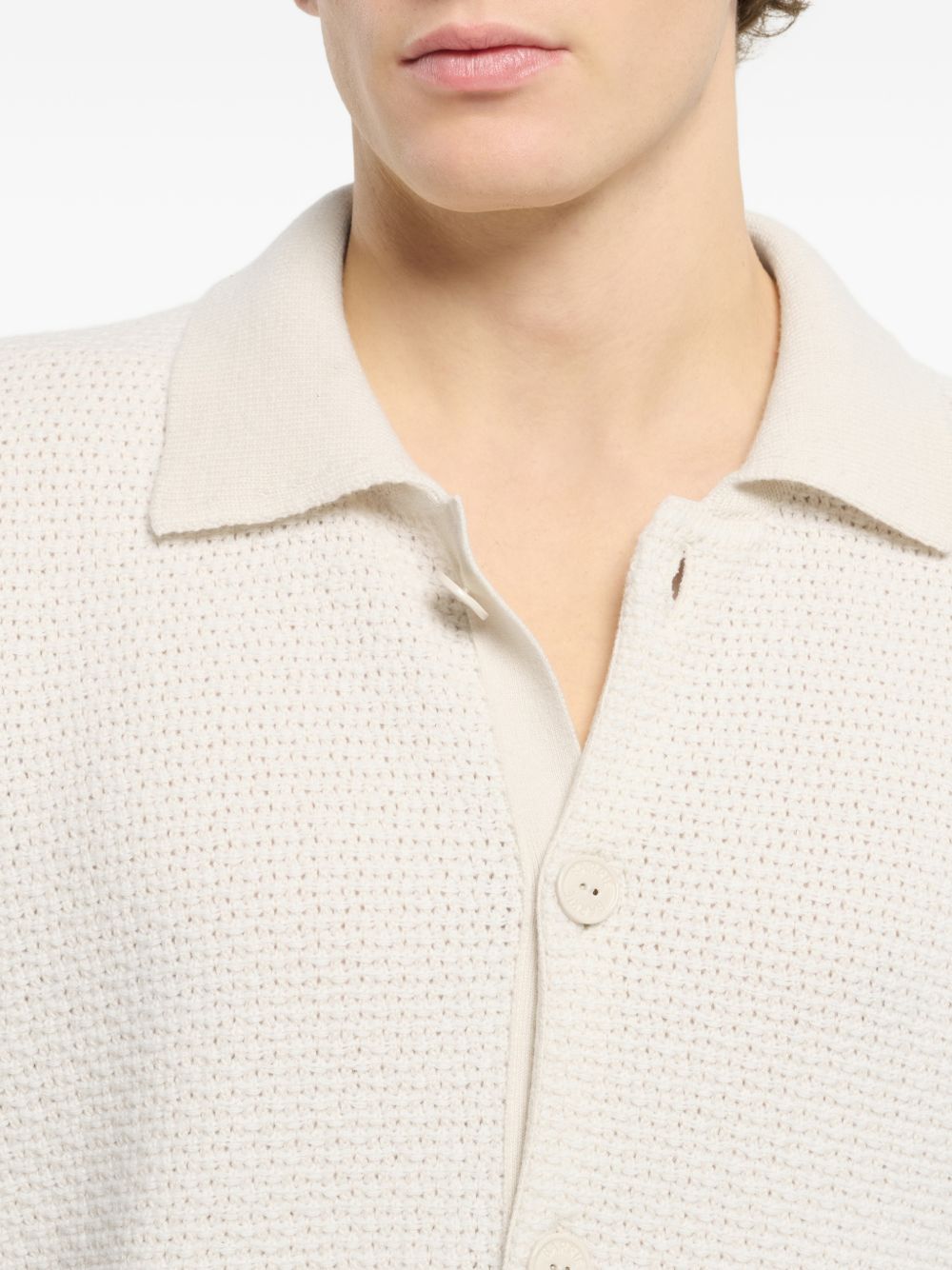 button lightweight polo shirt