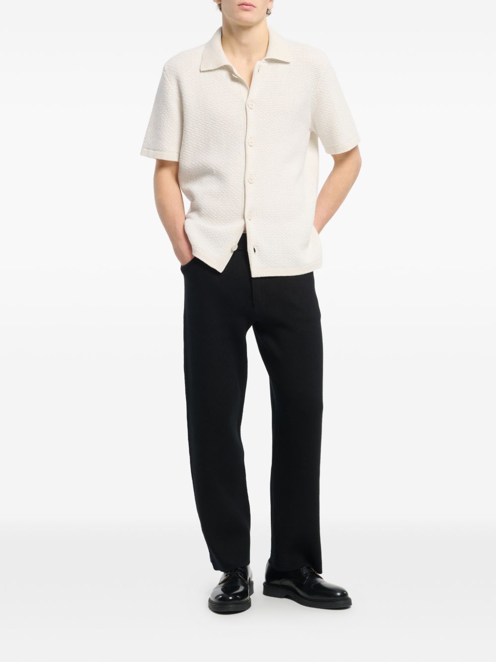 button lightweight polo shirt