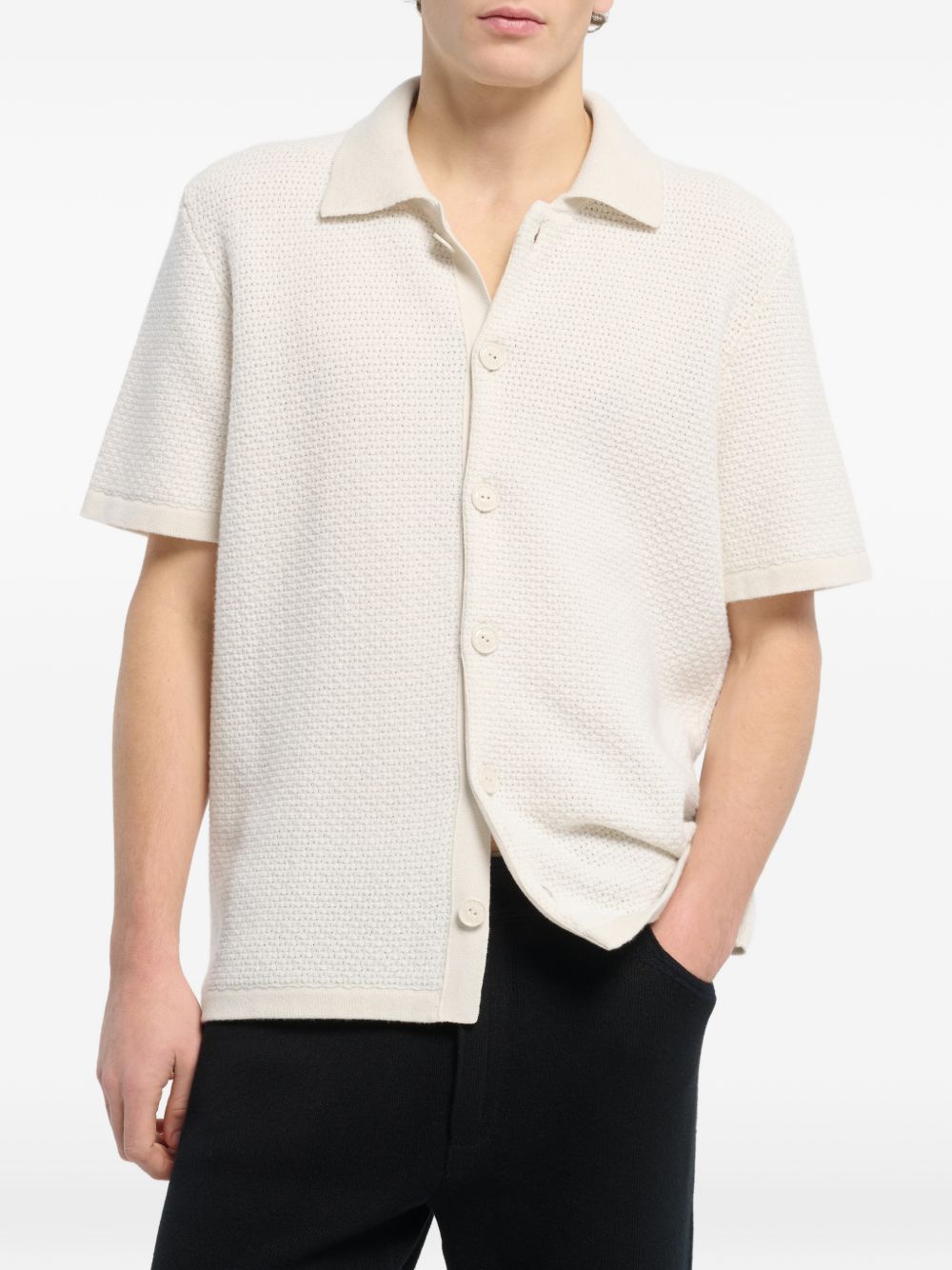 button lightweight polo shirt