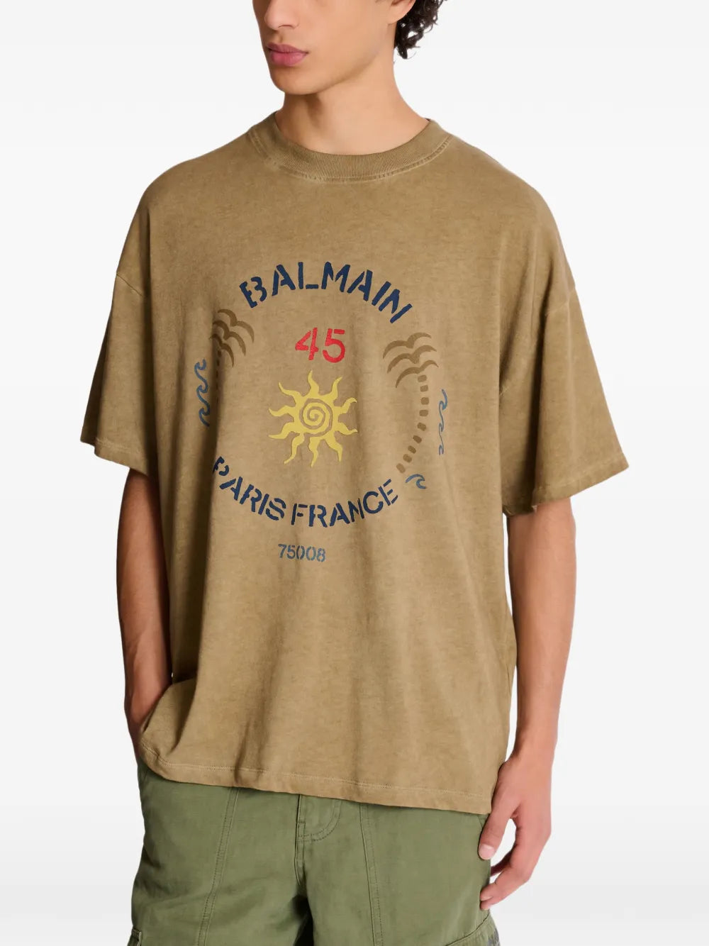 crew-neck short-sleeve T-shirt 