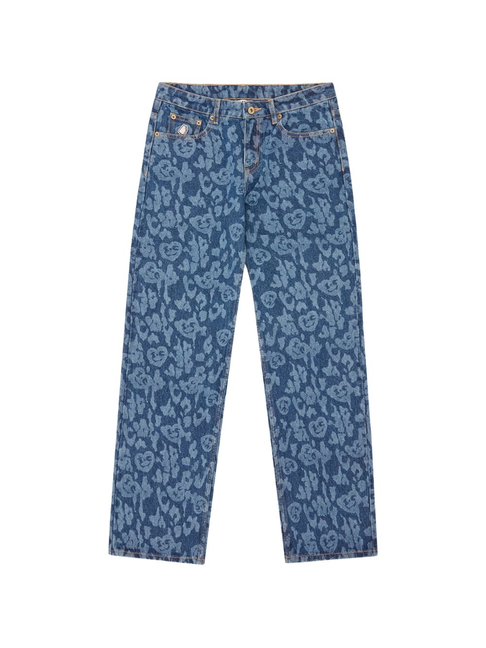appliqué-detail jeans