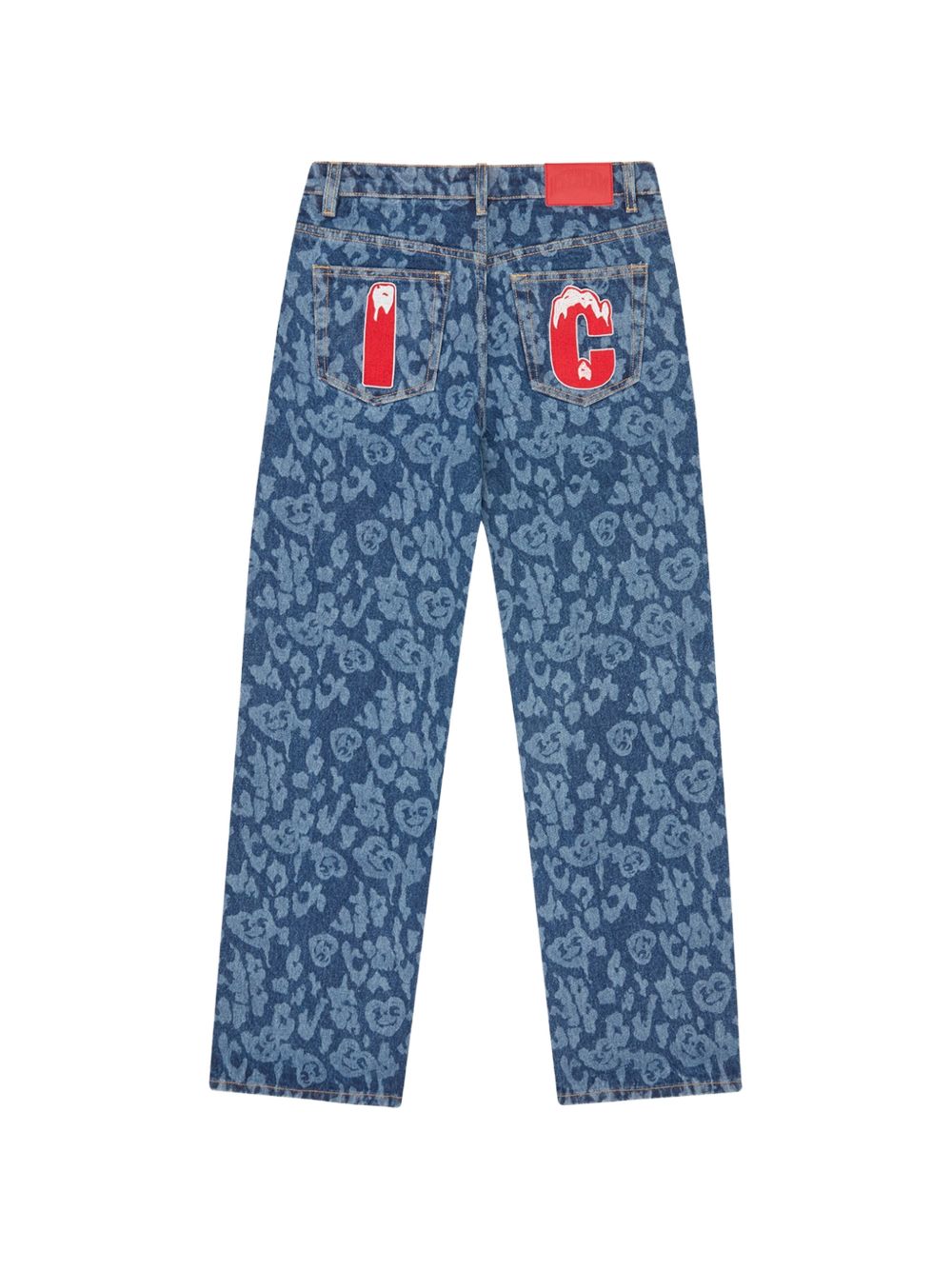 appliqué-detail jeans