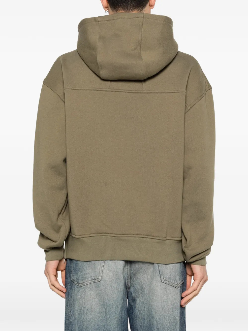 green hoodie