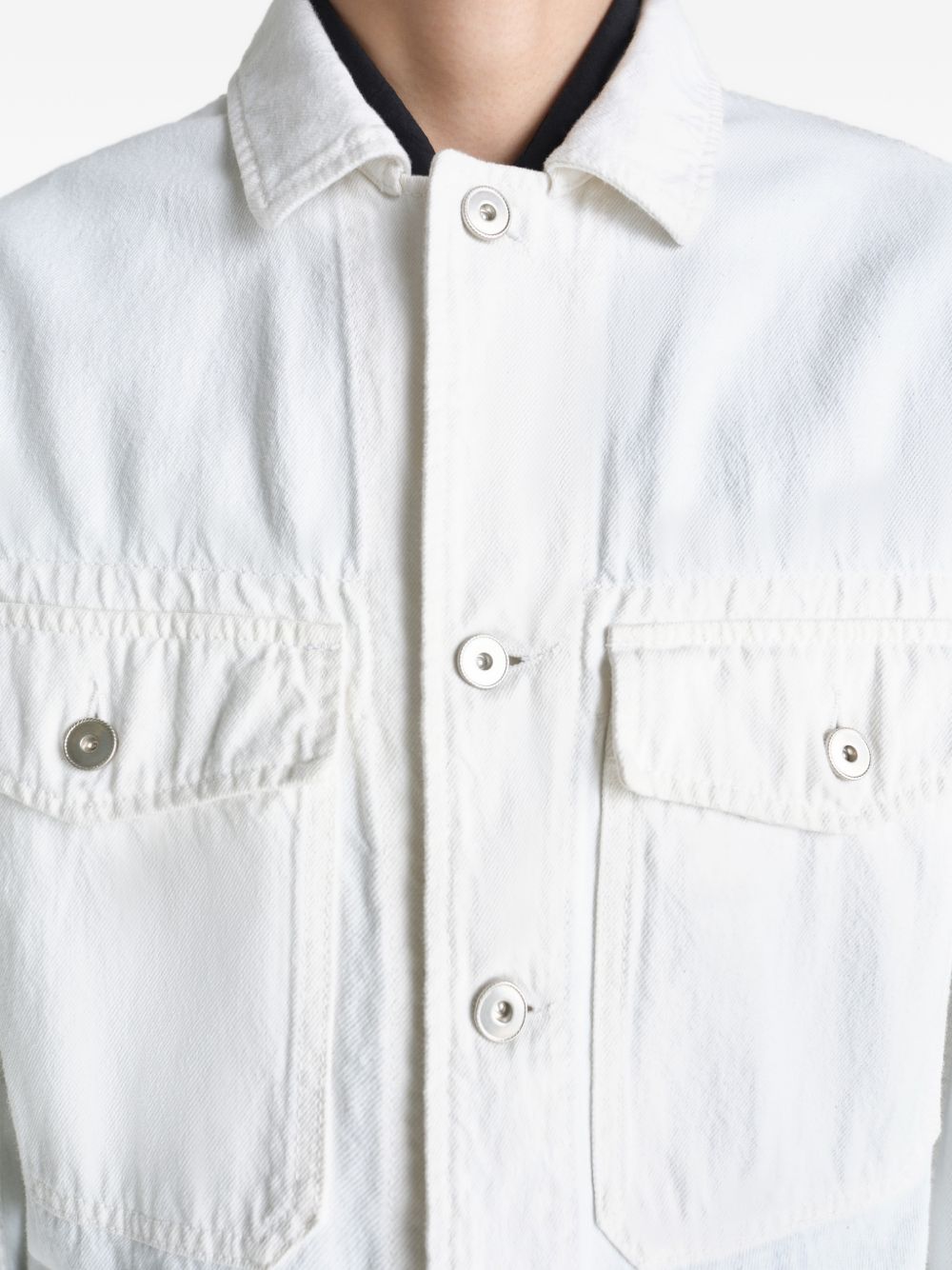 buttoned trucker jacket