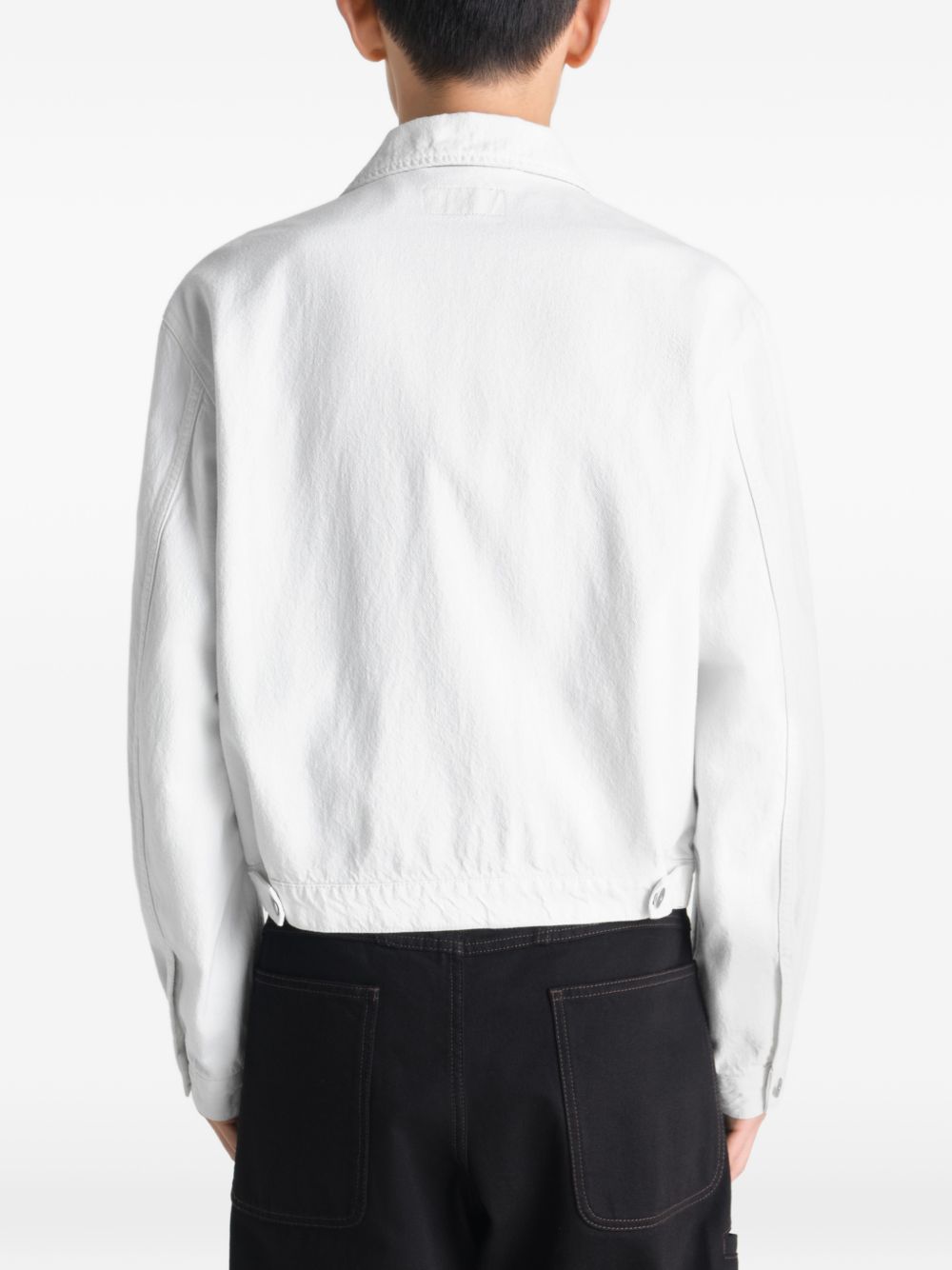 buttoned trucker jacket