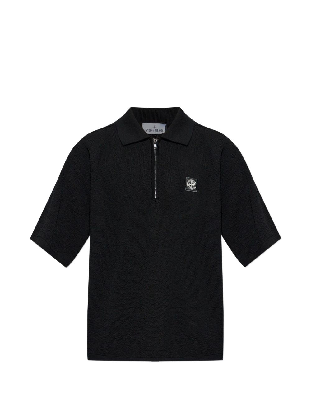 zip-up polo shirt