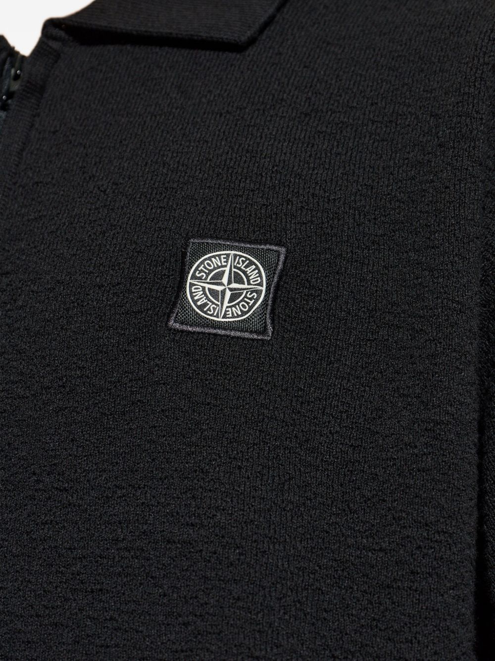 zip-up polo shirt