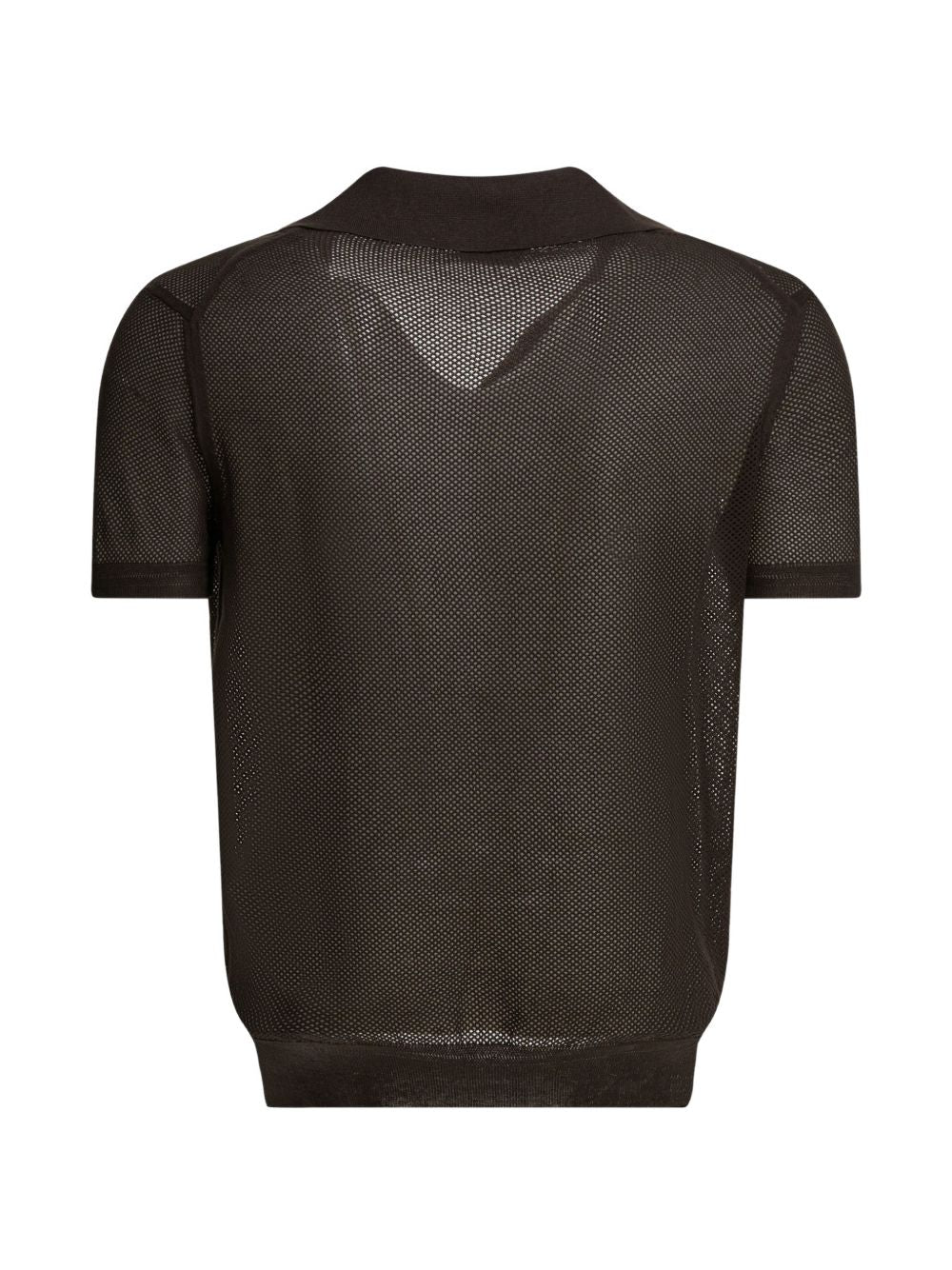 V-neck mesh T-shirt