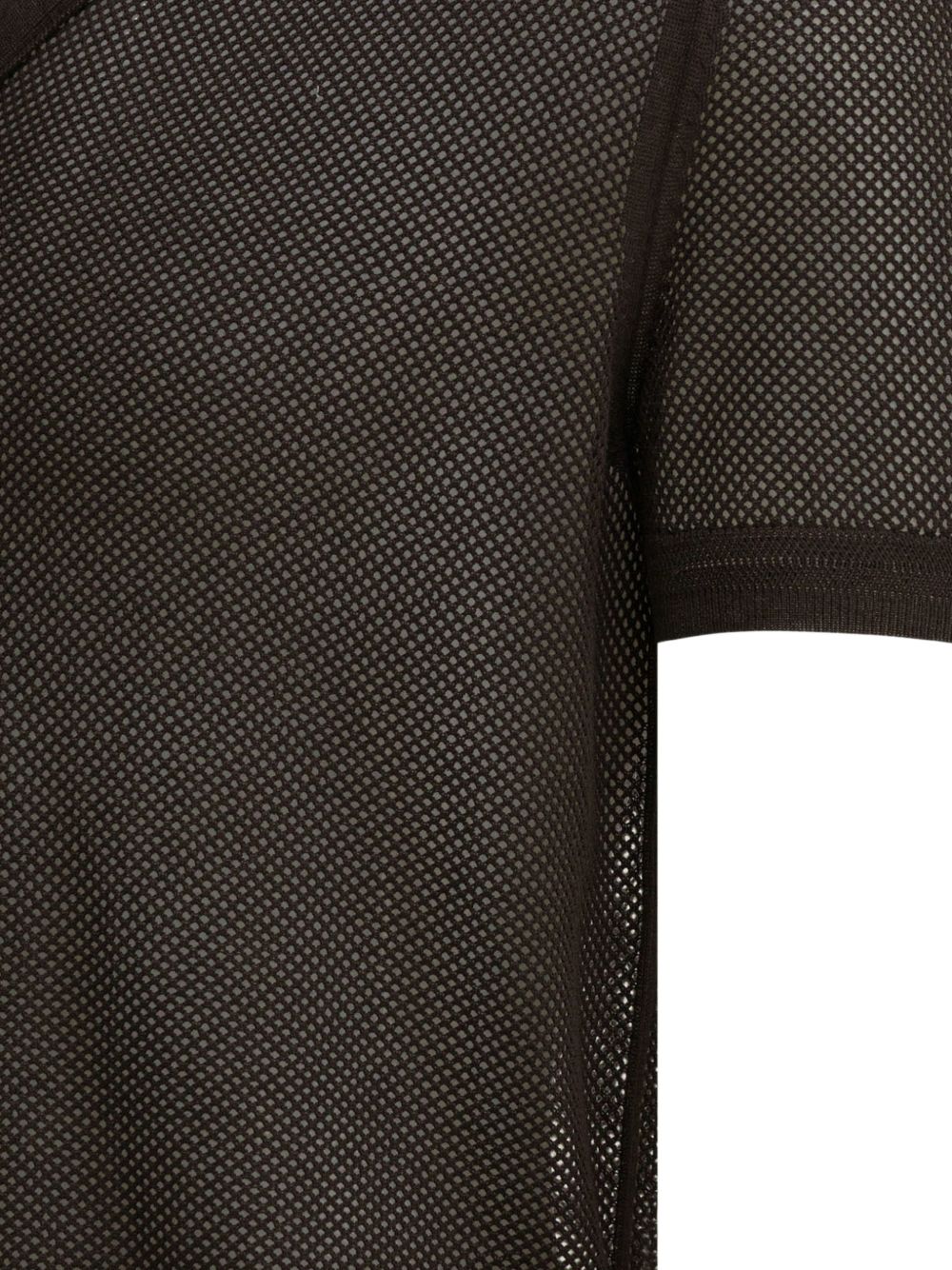 V-neck mesh T-shirt