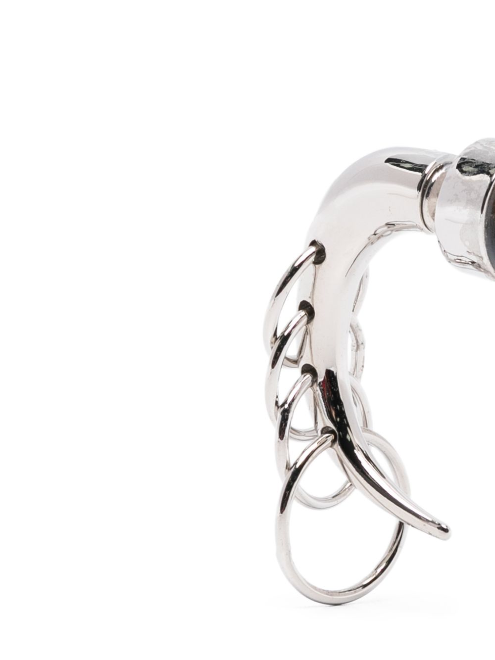 Pierced Spina ring detail earrings