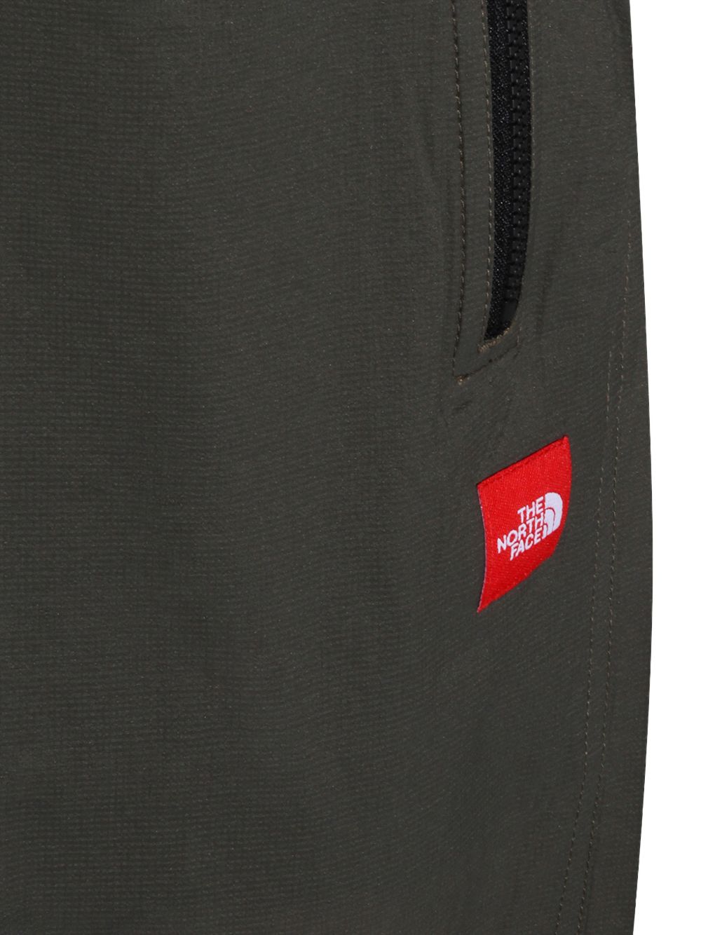 zip logo-patch trousers