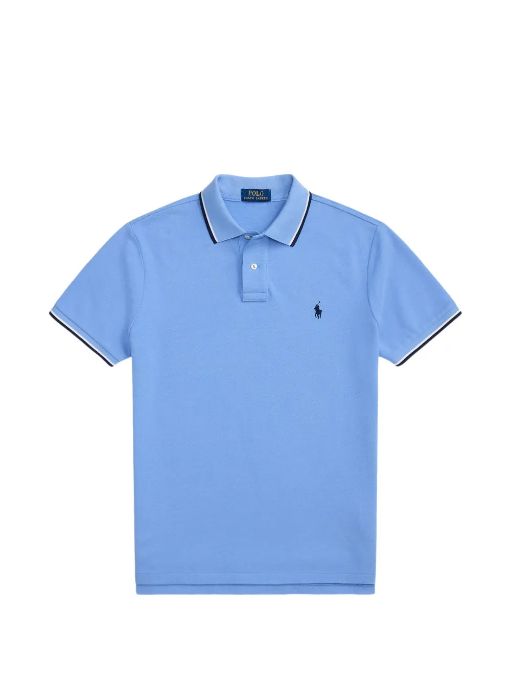 embroidered short-sleeve polo shirt