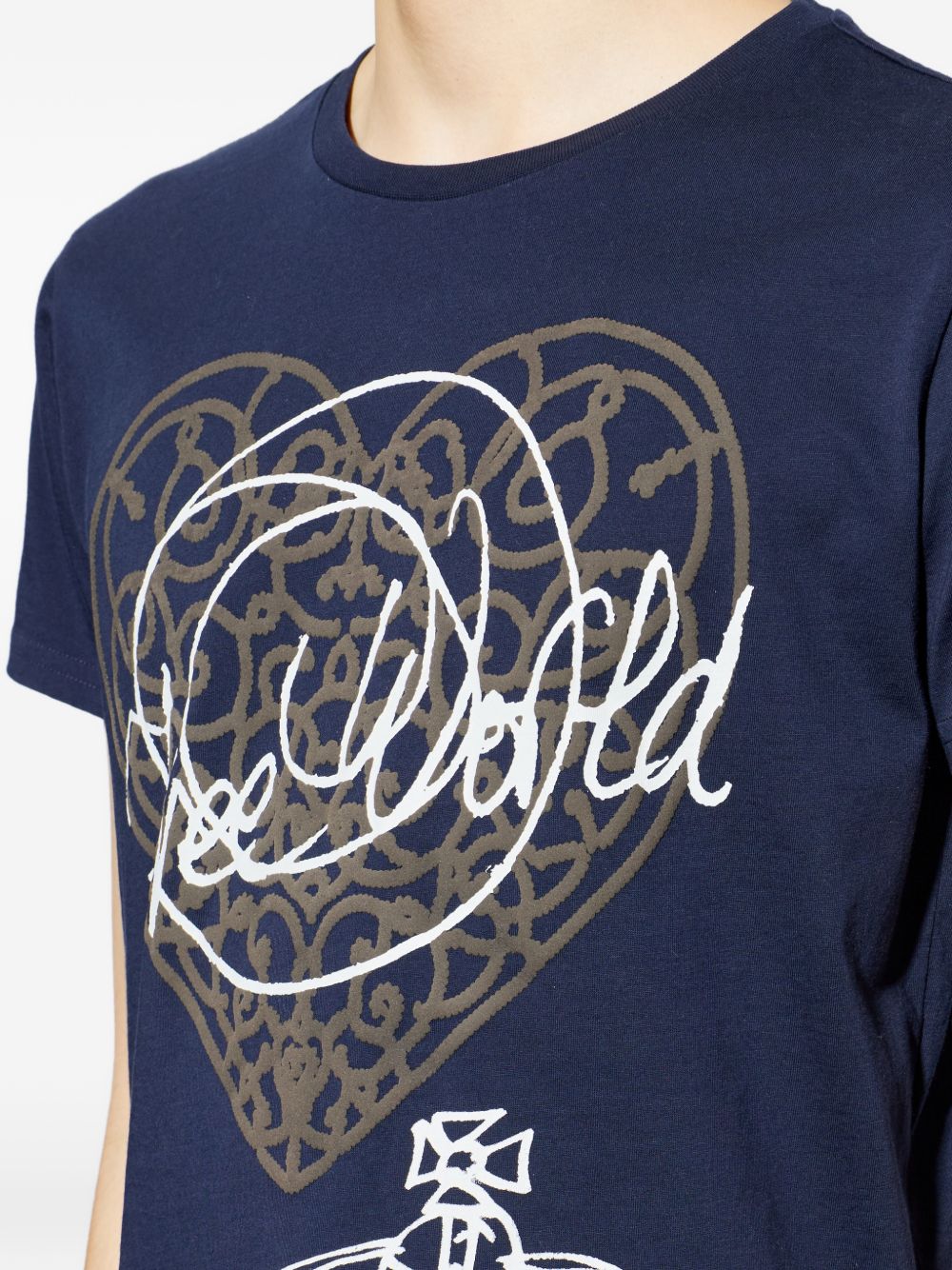 print-detail T-shirt