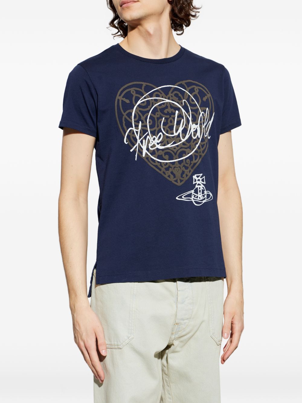 print-detail T-shirt