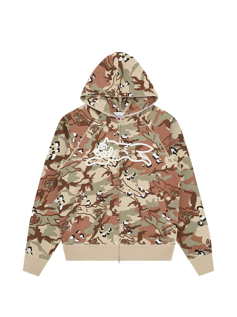 camouflage-print hoodie
