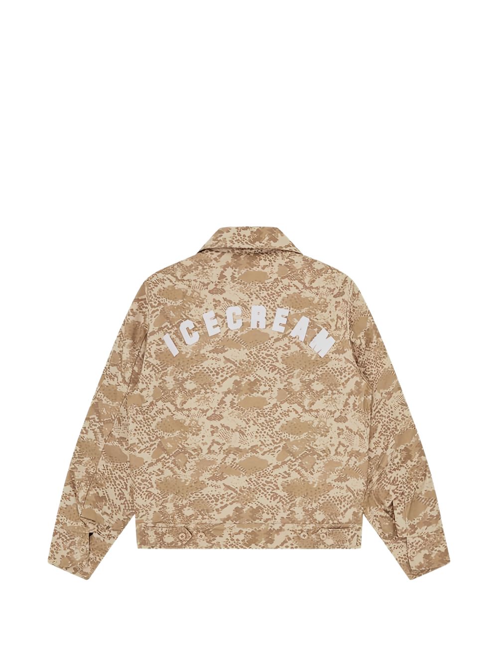 camouflage-print shirt jacket