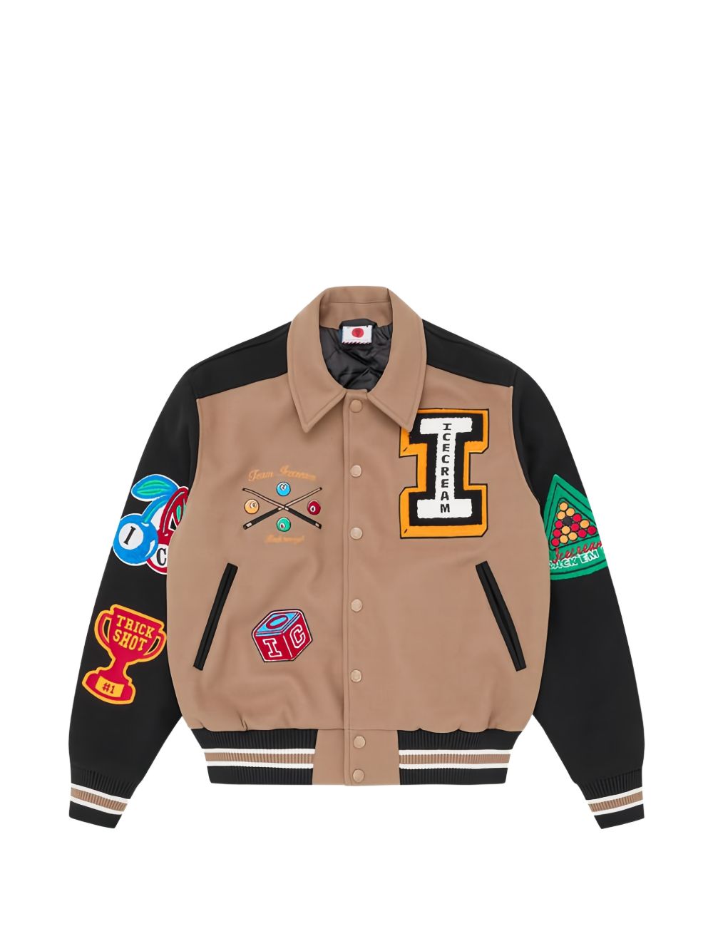 appliqué bomber jacket