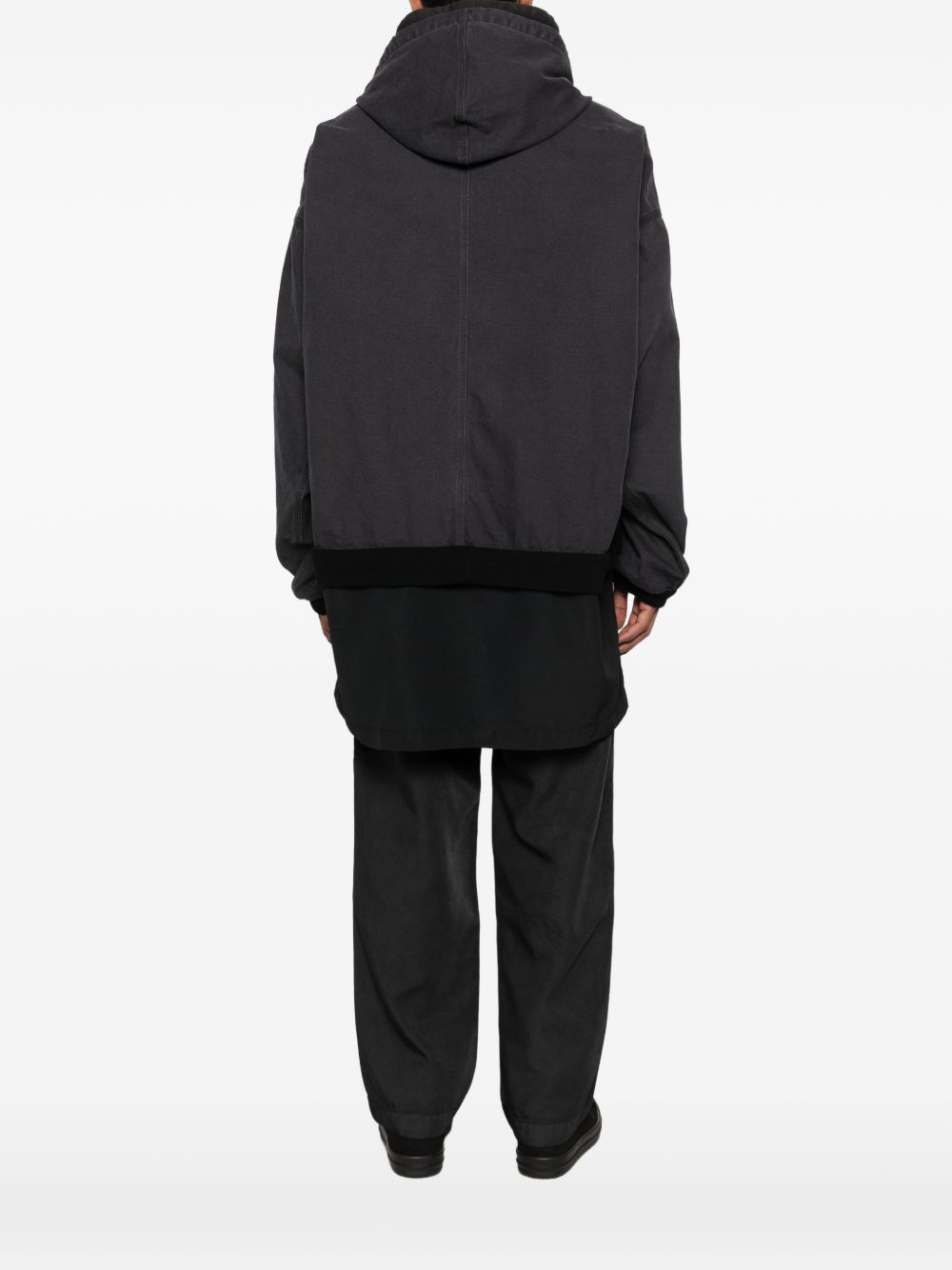 hooded zip coat