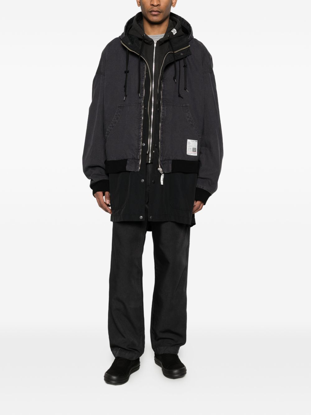 hooded zip coat