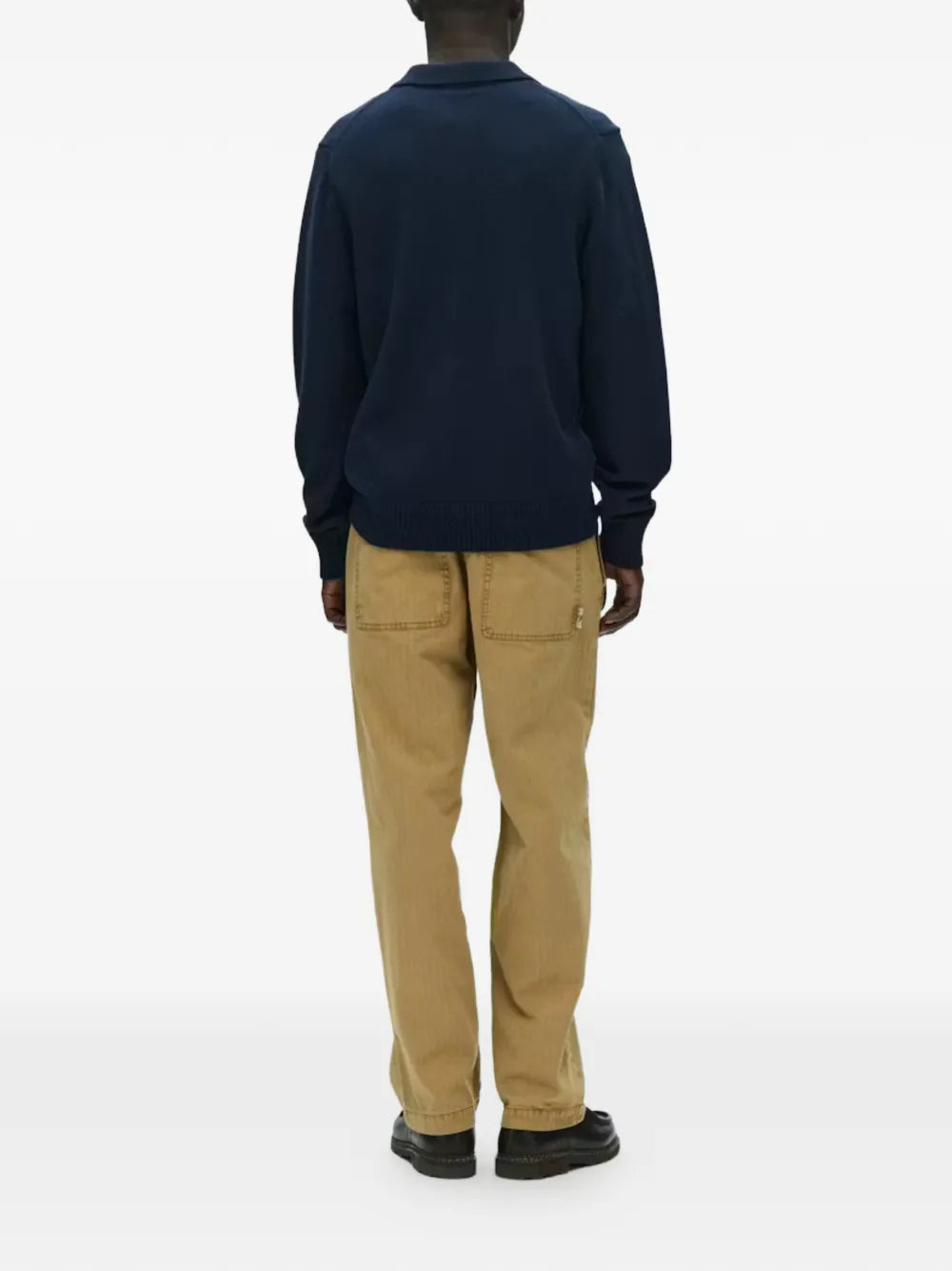 Tay zip appliqué cotton cardigan
