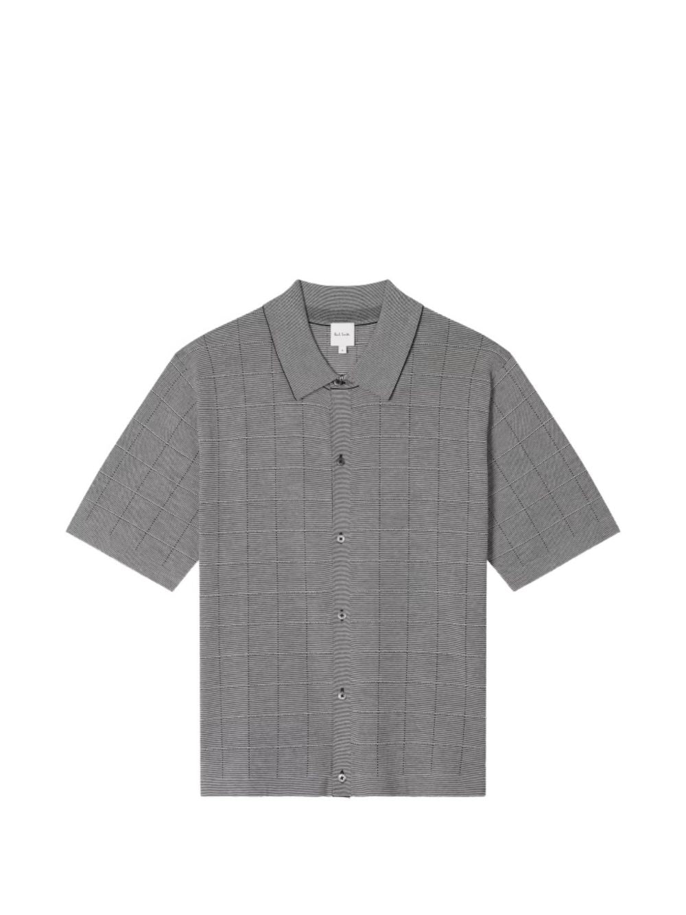 checked short-sleeve shirt