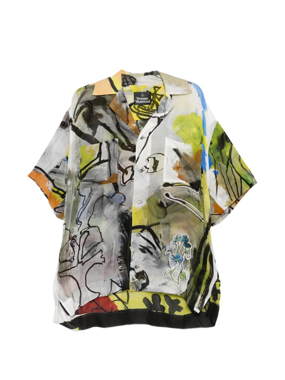 printed camp shirt