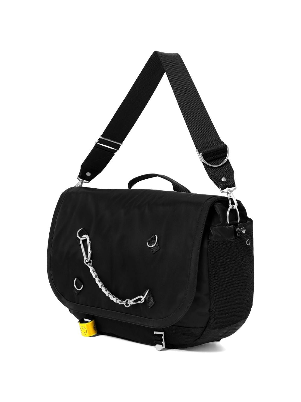 chain-detail messenger bag
