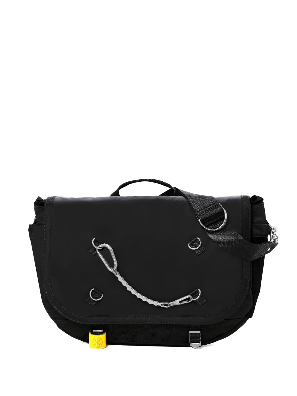 chain-detail messenger bag