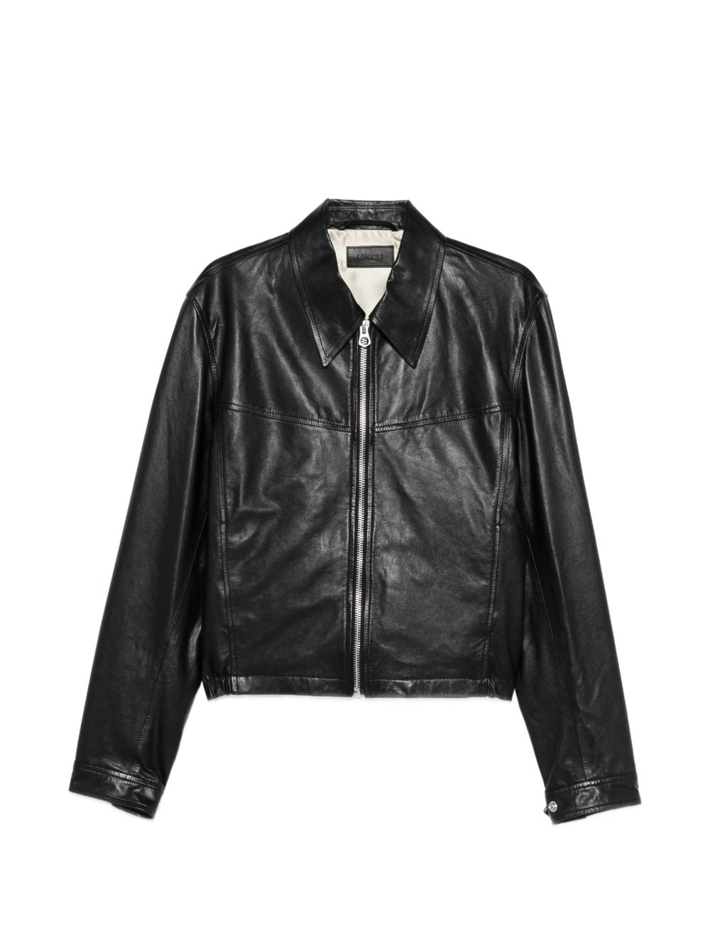 collared zip-fastening jacket