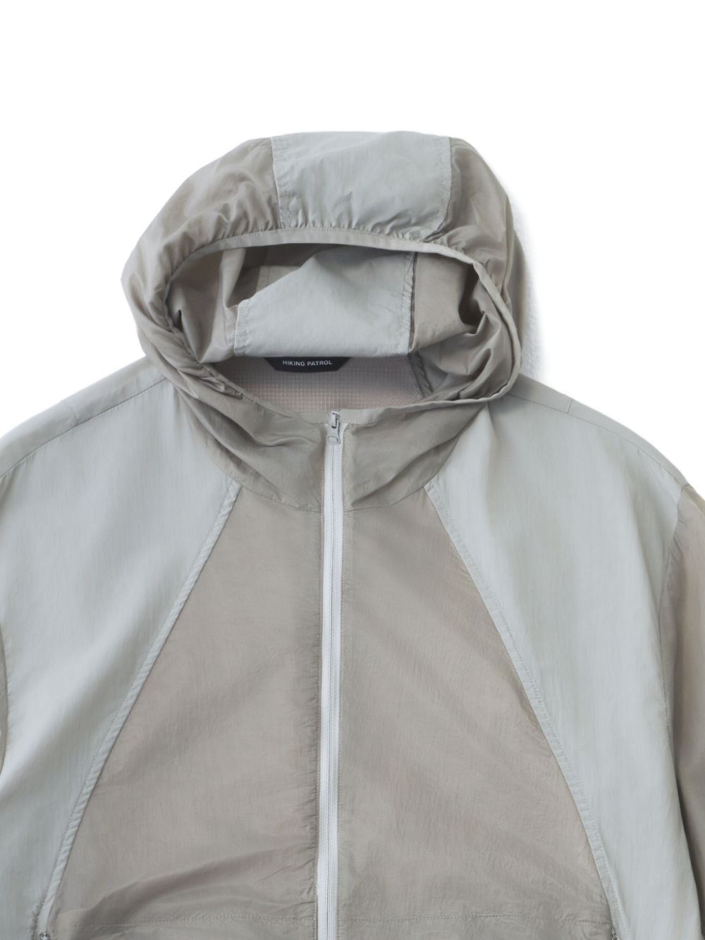 Orbit hooded panelled jacket