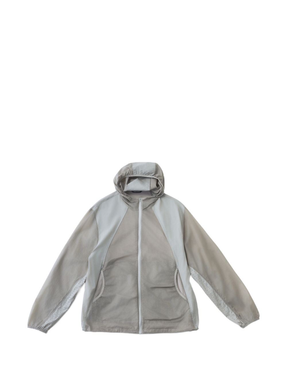 Orbit hooded panelled jacket