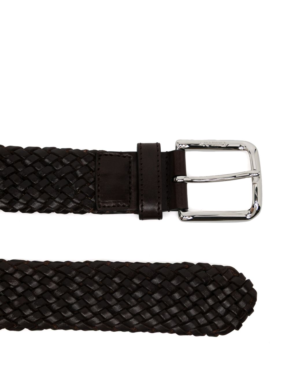 woven leather belt