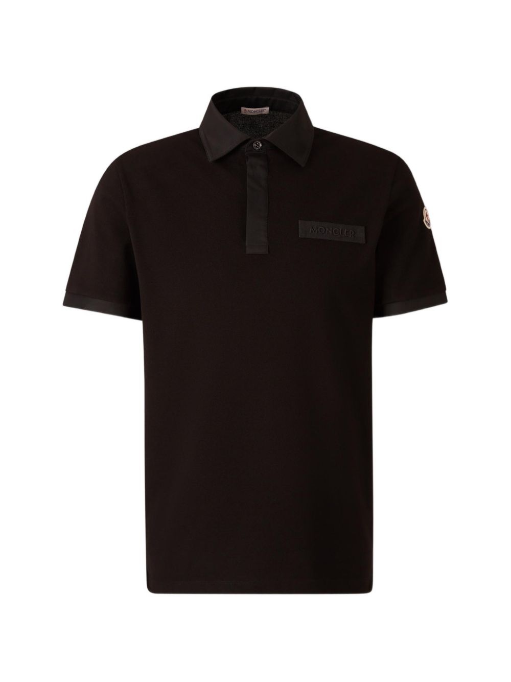 logo-stitched short-sleeve polo shirt