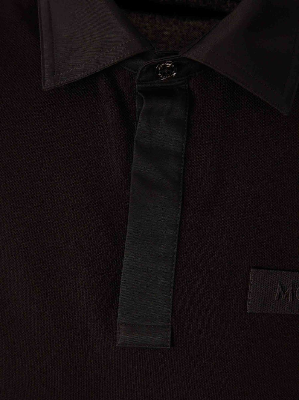 logo-stitched short-sleeve polo shirt