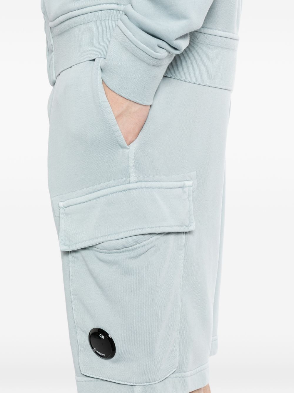 cotton diagonal shorts