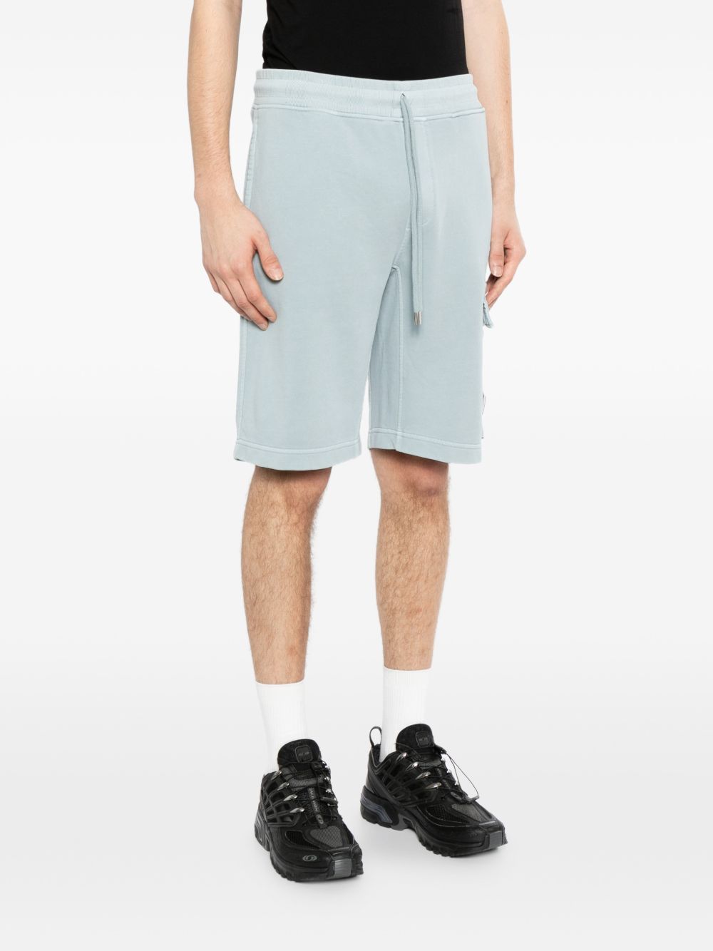 cotton diagonal shorts