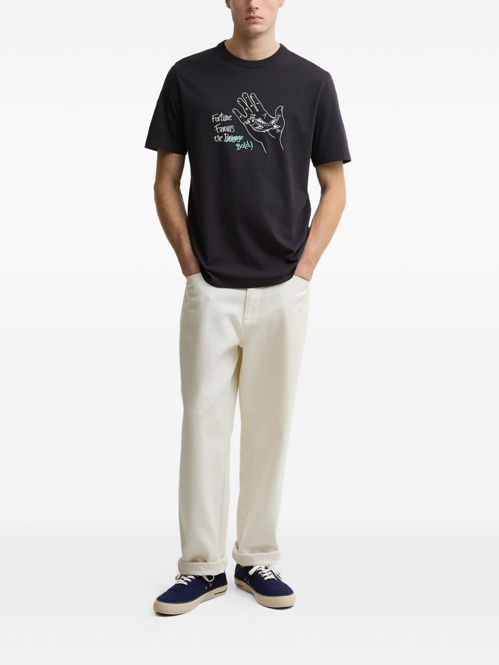 x Paul Smith Fortune Fish-print T-shirt