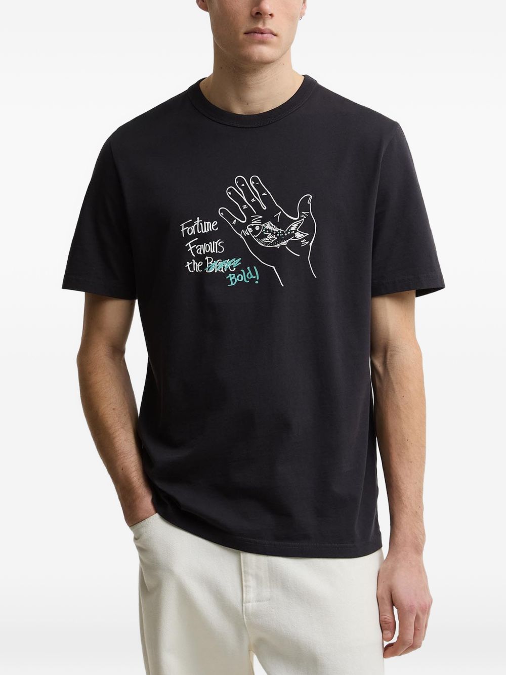 x Paul Smith Fortune Fish-print T-shirt