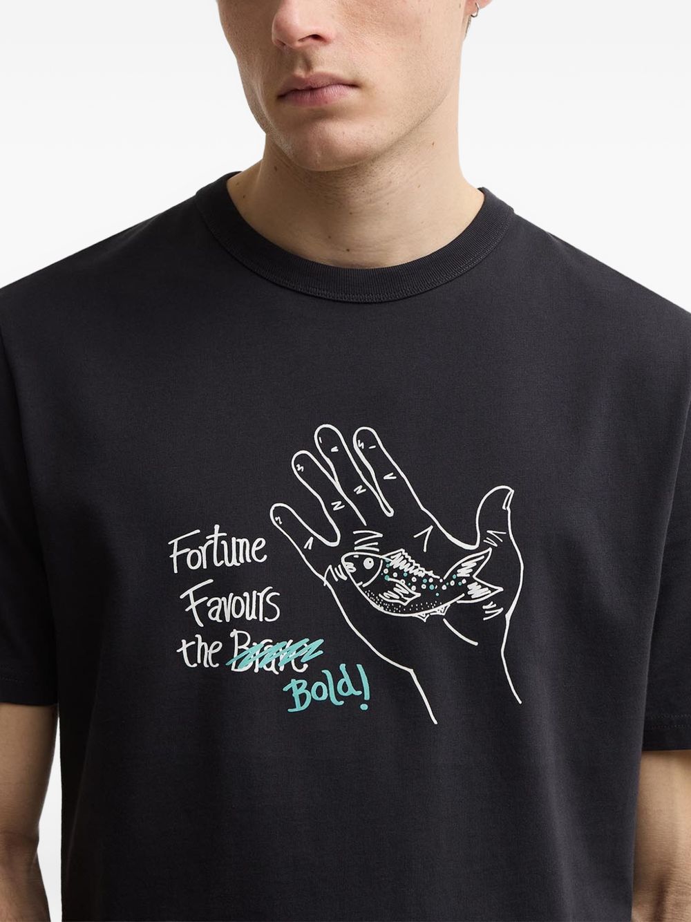 x Paul Smith Fortune Fish-print T-shirt