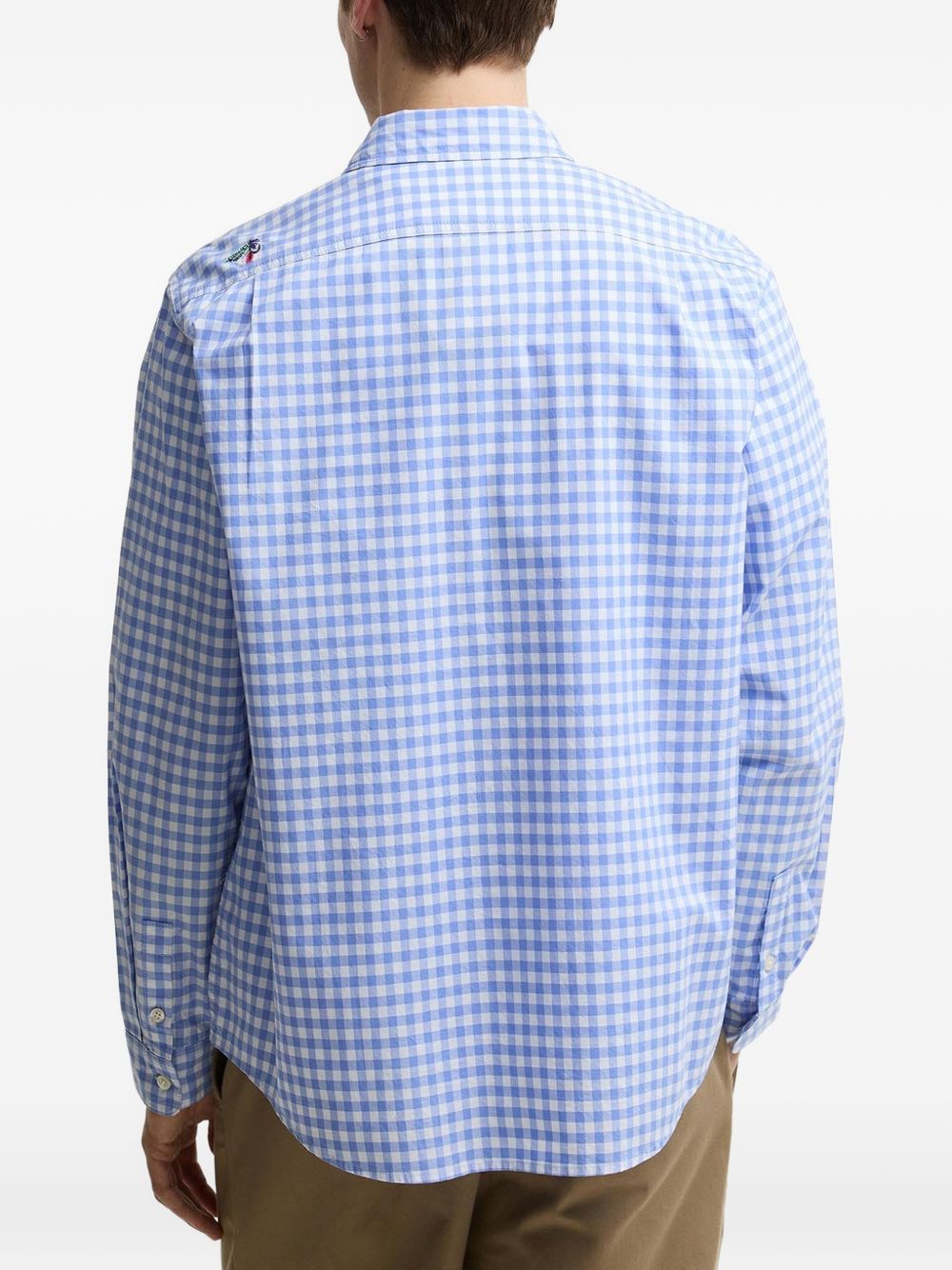 x Paul Smith gingham embroidered-detail shirt