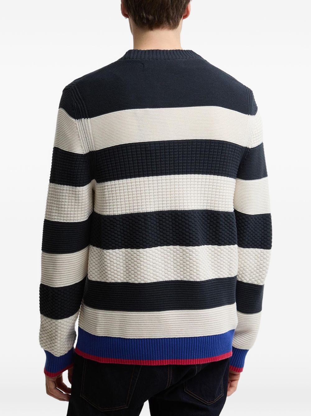 x Paul Smith striped textured sweater
