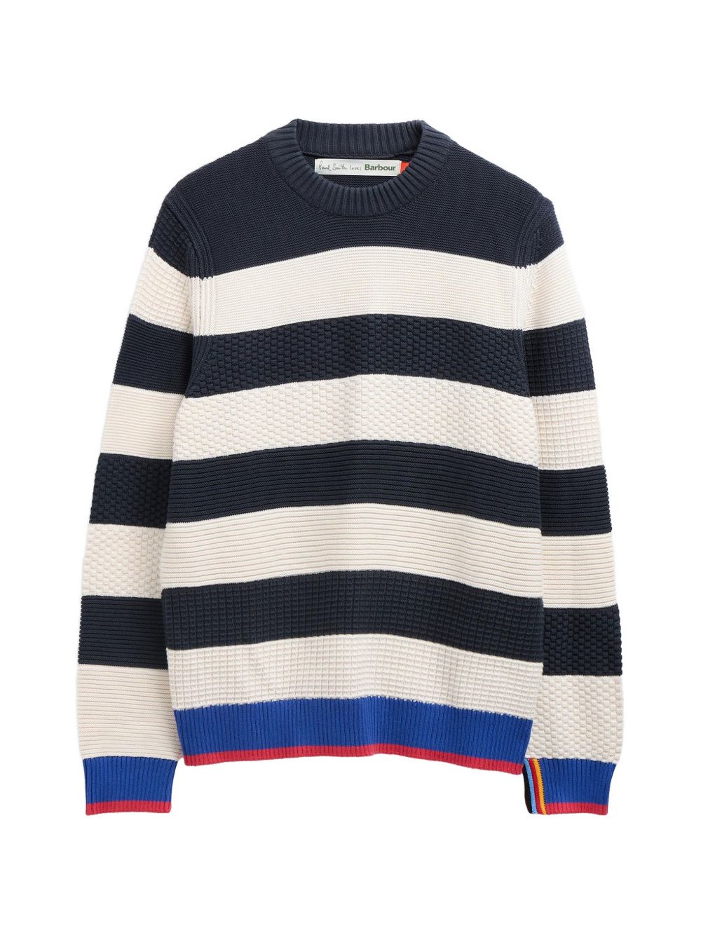 x Paul Smith striped textured sweater