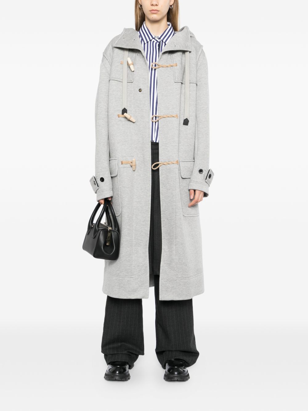 hooded duffle coat