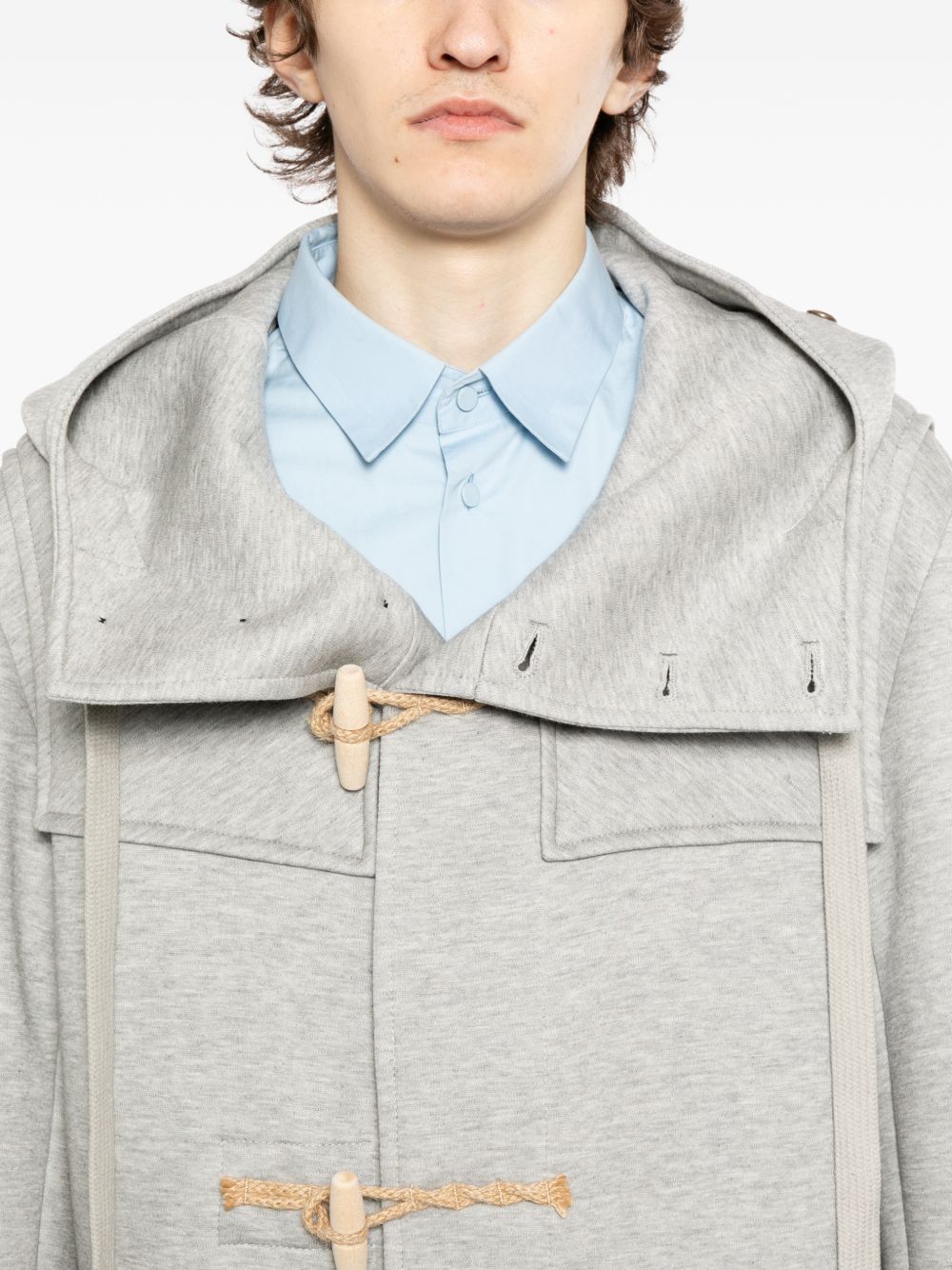 hooded duffle coat
