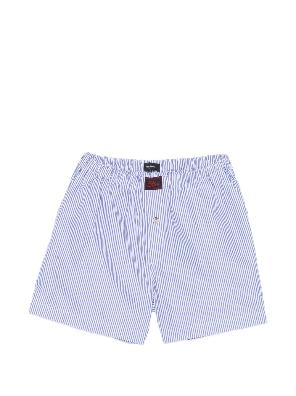 striped-pattern shorts