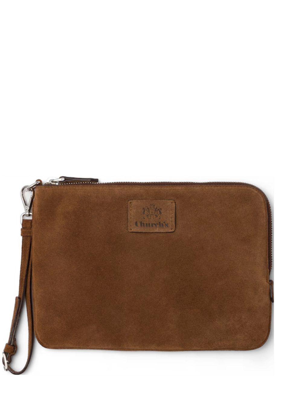 zip leather clutch bag