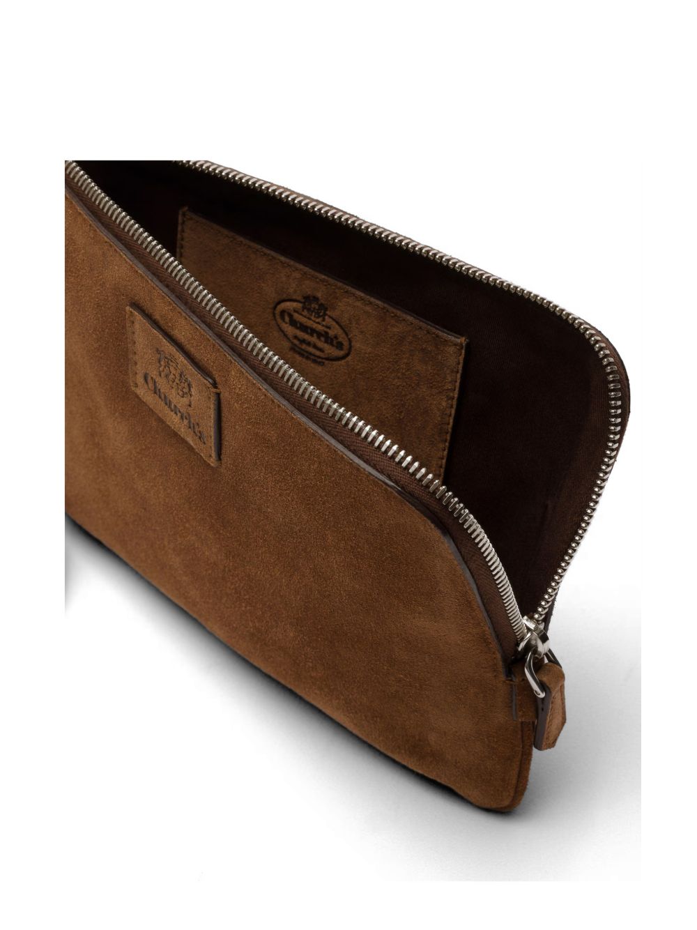 zip leather clutch bag