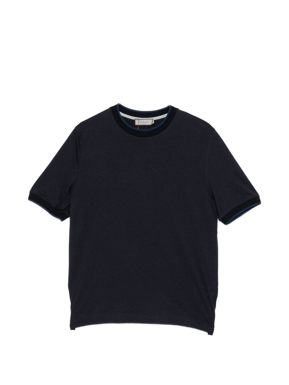 contrast-trim T-shirt